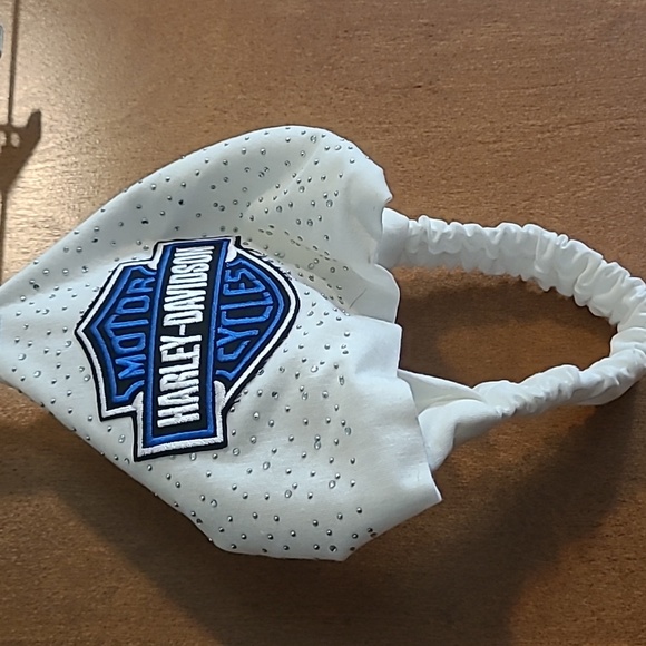 None Accessories Headband With Harley Davidson Emblem And